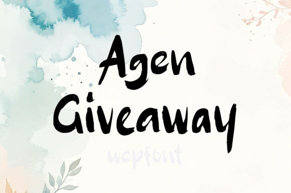 Agen Giveaway: A Distinctive Display Font for Web Design
