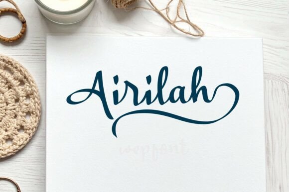 Airilah: A Handwritten Font for Modern Web Design