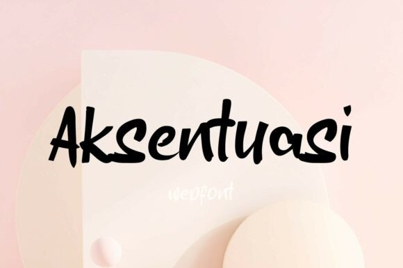 Aksentuasi: A Premium Script Font for Web Design