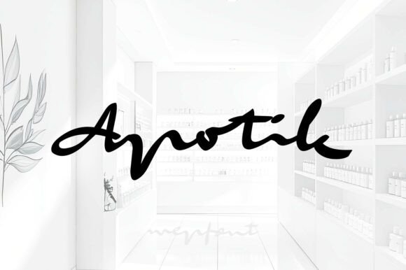 Apotik: A Modern Script Font for Brand Identity