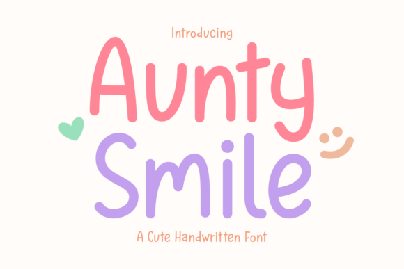 Aunty Smile: A Graceful Handwritten Font for Makers