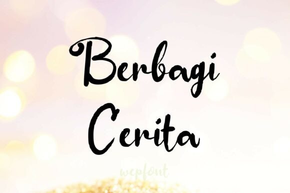 Berbagi Cerita: The Script Font for Modern Marketing