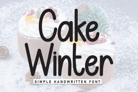 Cake Winter: A Whimsical Display Font for Small Brands