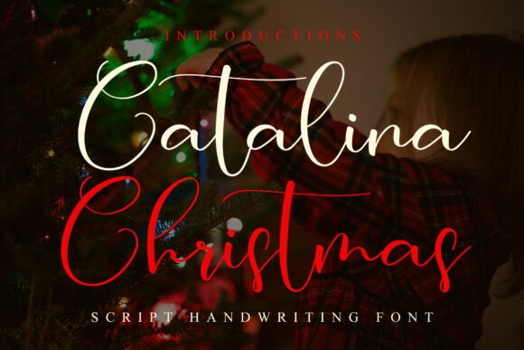 Catalina Christmas: A Vintage Script Font for Editorial Design