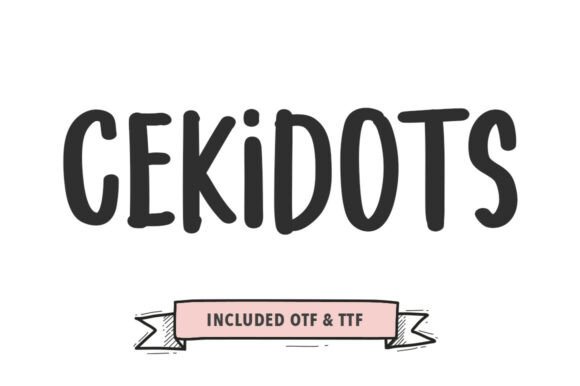 Cekidot: A Bold Brush Stroke Font for Makers