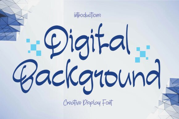 Digital Background: A Handwritten Font for Editorial Design