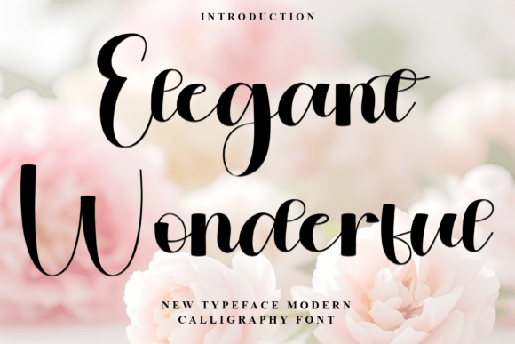 Elegant Wonderful: A Premium Script Font for Branding