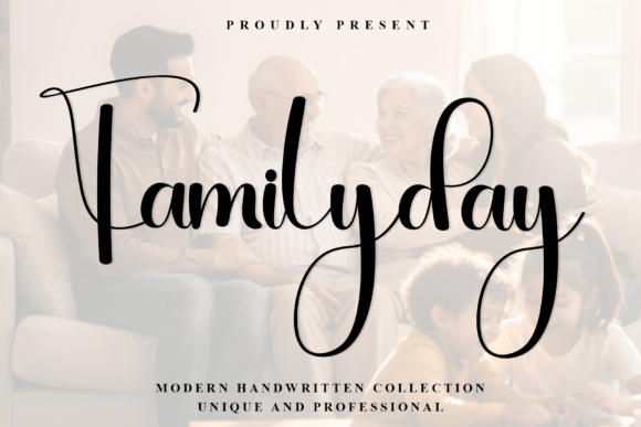 Familyday: A Modern Handwritten Font for Editorial Design