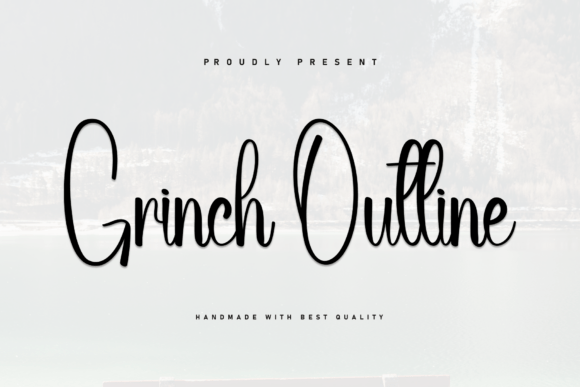 Grinch Outline: A Handwritten Font for Web Design