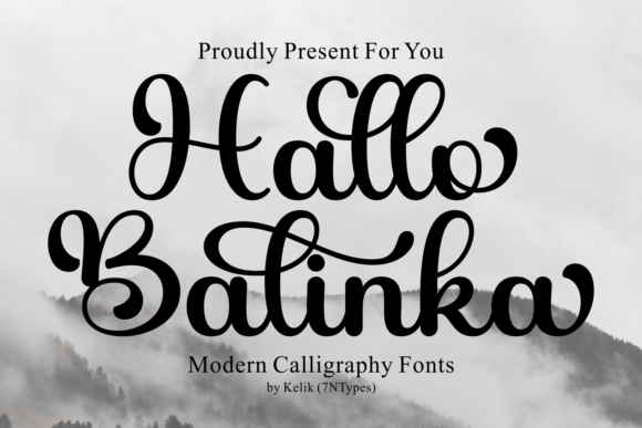 Hallo Balinka: A Fluid Script Font for Crafters