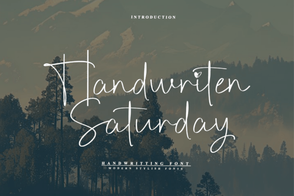 Handwriten Saturday: A Timeless Handwritten Font for Makers