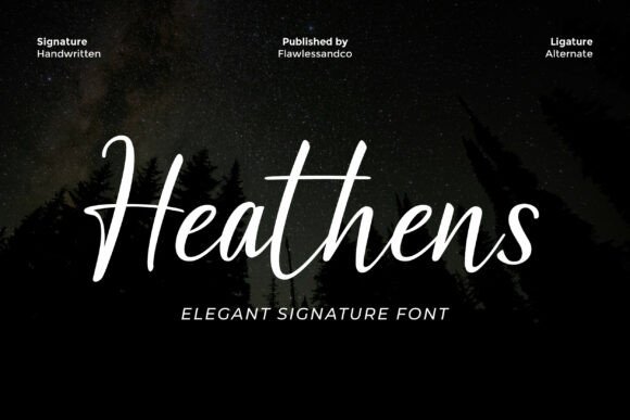 Heathens: A Premium Handwritten Font for Campaigns
