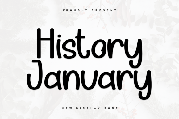 History January: A Charming Handwritten Font for Crafters