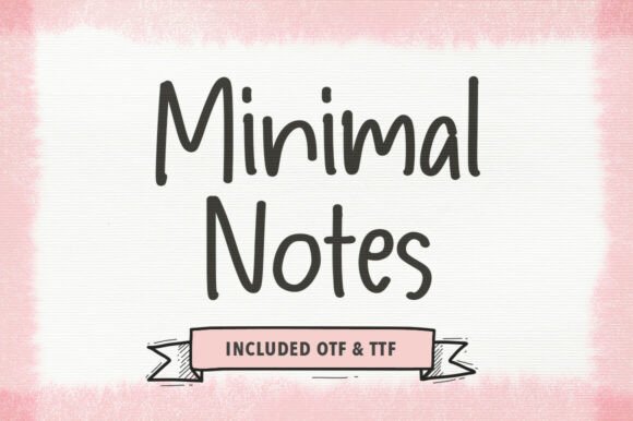 Minimal Notes: A Sophisticated Handwritten Typeface for Branding