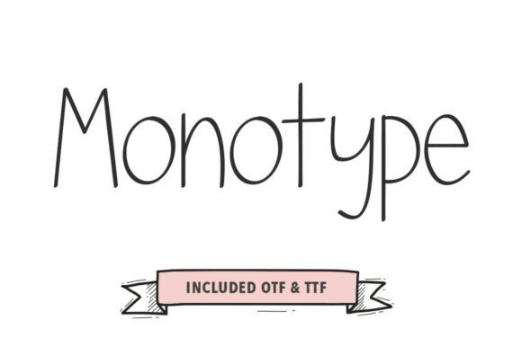 Monotype: A Bold Handwritten Font for Crafters