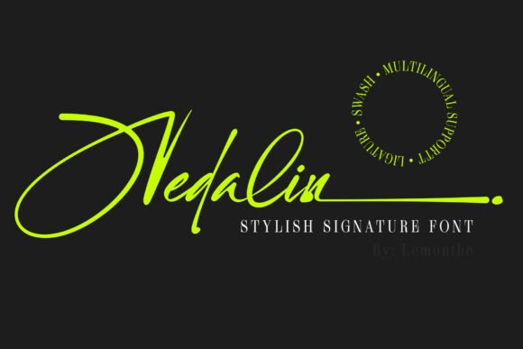 Nedalin: A Modern Handwritten Font for Web Design