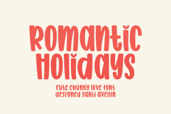 Romantic Haolidays: A Charming Display Font for Brands