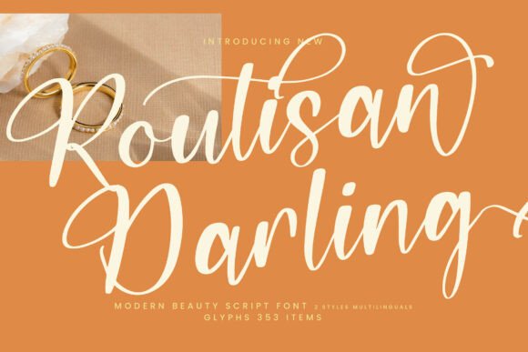 Routisan Darling: A Modern Script Font for Editorial Design