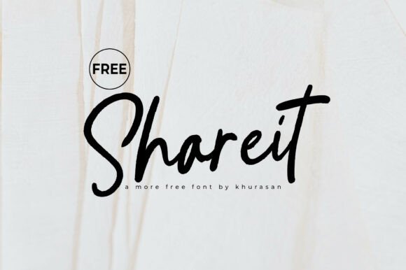 Shareit: The Handwritten Font for Modern Campaigns