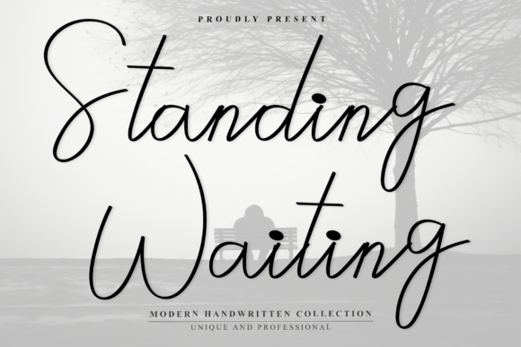 Standing Waiting: A Handwritten Font for Editorial Elegance