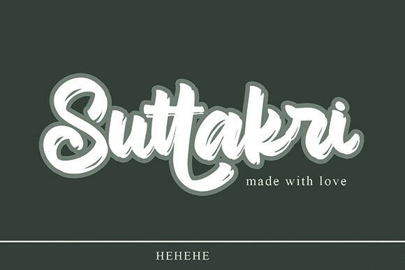 Suttakri: A Rustic Handwritten Font for Business