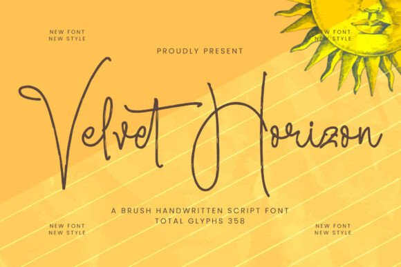 Velvet Horizon: A Modern Script Font for Web Design