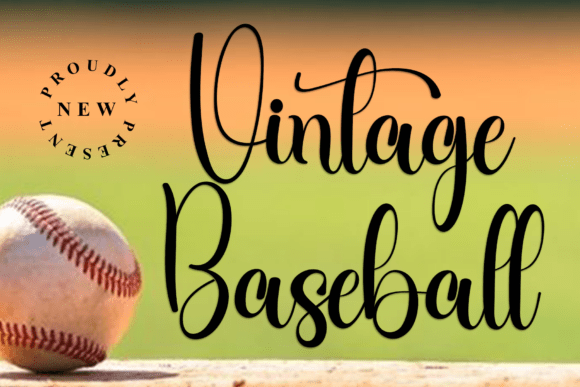 Vintage Baseball: A Playful Font for Handmade Creators