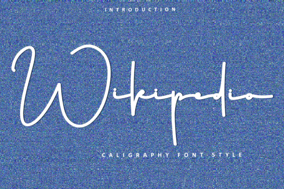 Wikipedia: A Festive Script Typeface for Holiday Design