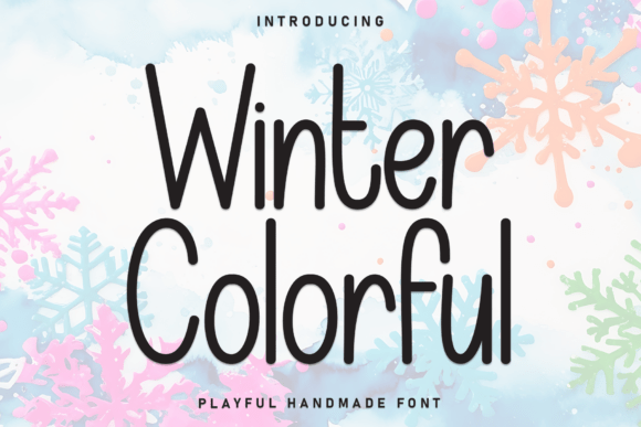 Winter Colorful: A Playful Display Font for Campaigns