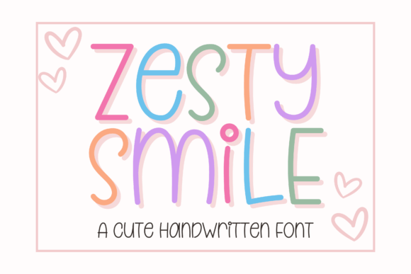 Zesty Smile: A Playful Font for Brand Identity